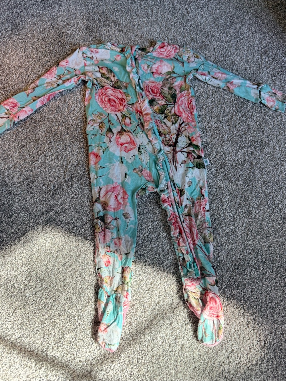 Posh peanut ruffled one piece